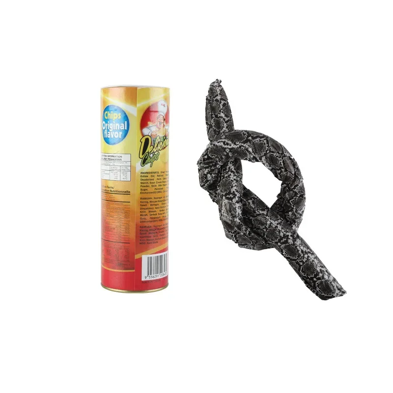 Potato Chip Snake Stage Magic Tricks Toy in A Can April Fool Day Halloween Party Jokes Scary Fries Gag Gift magic trick toy magic tricks toy magic props toy magic tricks props magic trick props magic show props prank scare toy prank scare box