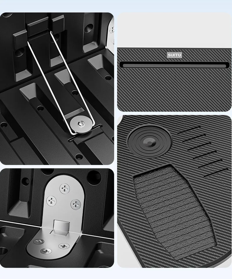 for Tesla Model 3 & Model Y 2017-2025 1PC Double Folding Car Food Tray DeskPort