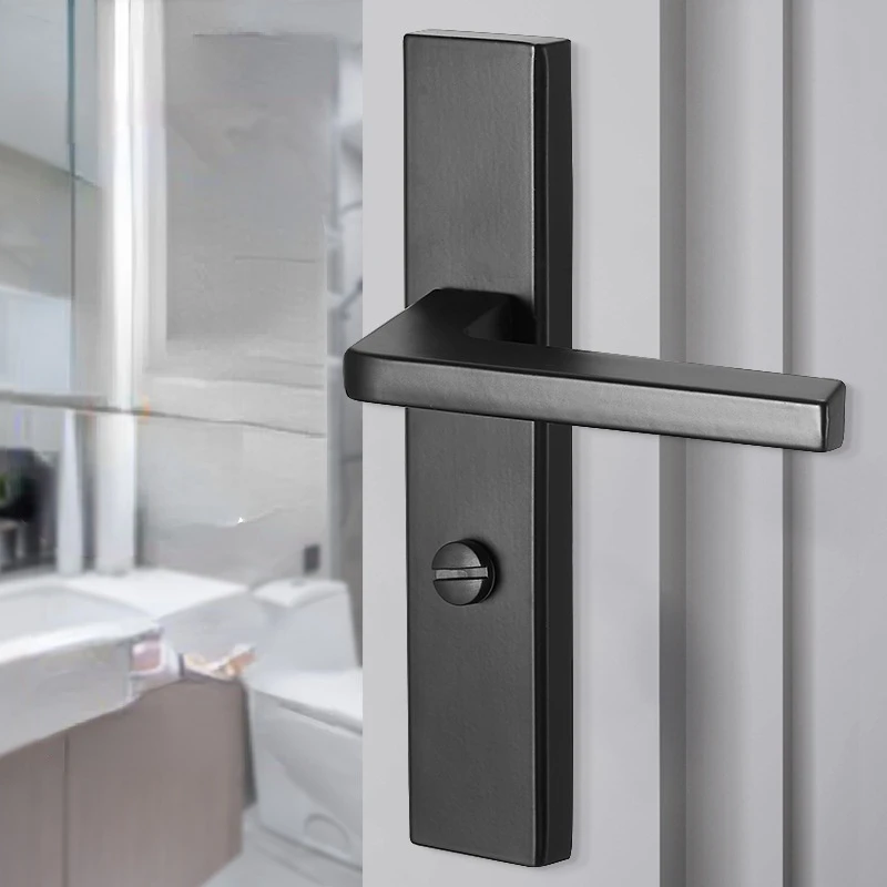 

Bathroom Door Lock Keyless Toilet Toilet Door Lock Aluminum Alloy Bathroom Door Handle Bathroom Lock