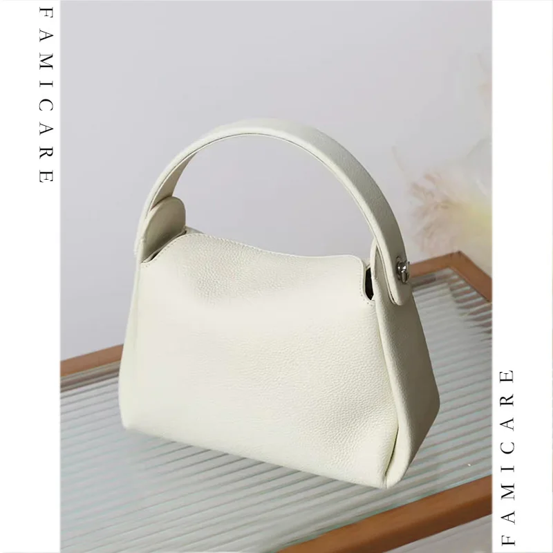 Wholesale 2025 Cute Women Bag Genuine Leather Fashion Box Handbag Female Niche Cross-body Shoulder Bag Lady High-end Messenger