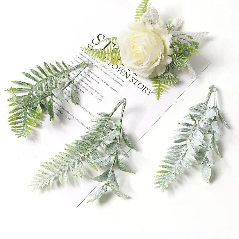 Green Artificial Leaf Garland for Home & Party Decor, DIY Crafts, and Festive Wreaths