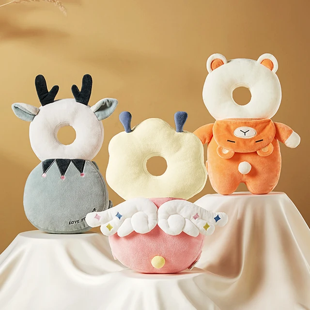 Baby Head Protector Backpack Soft Cartoon Baby Pillows Pad Cushion Head Security Protection Crawl Walk Toddler Headrest 1