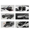 1/32 Tesla Cybertruck Pickup Model S Model X Model Y Toy Car Diecast Metal Off Road Collection Pull Back Sound Light Gift Boy 3