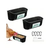 【New style】2 Pack Chicken Duck Feeder, Poultry Feeders And Waterers, Hanging Goat Feeder, Livestock Feeding Container, Feed Tro