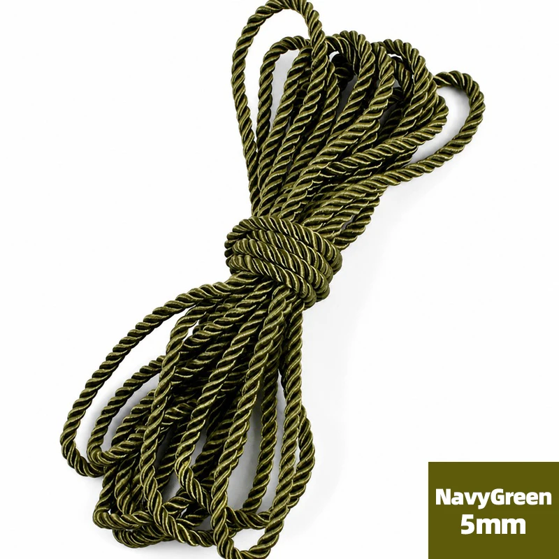 Colorful Nylon Braided Rope for DIY Sewing and Decor Projects
