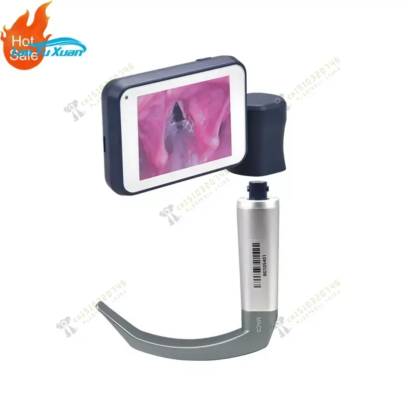 

Besdata Portable Rigid Macintosh Adult Pediatric Metal Handle Video Laryngoscope for Mcgrath Replace