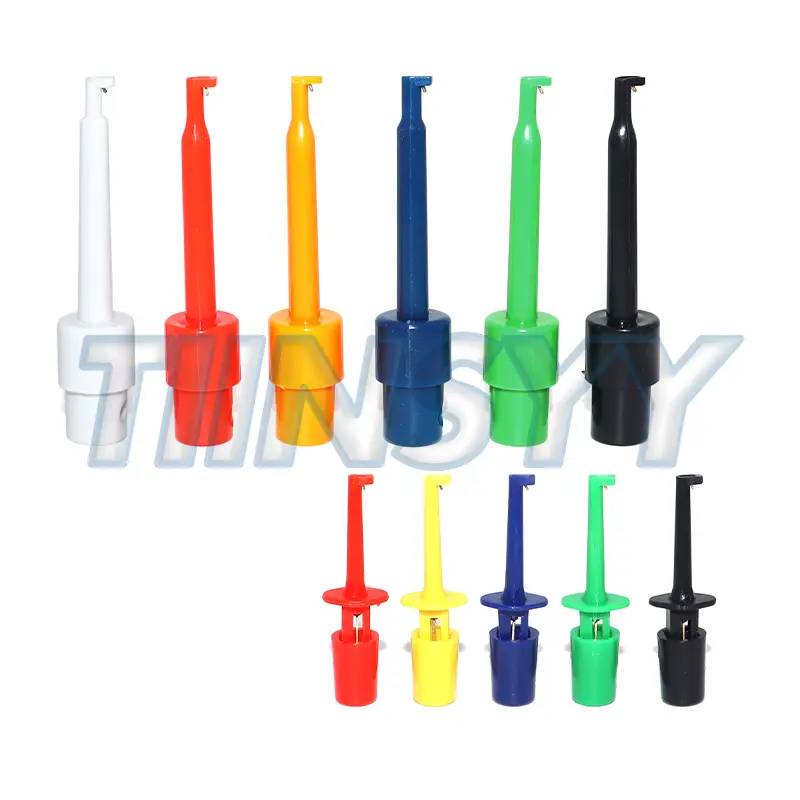10PCS SMD IC Test Hook Clips Copper Mini Grabber for Multimeter Test Lead Electrical Accessories image 3