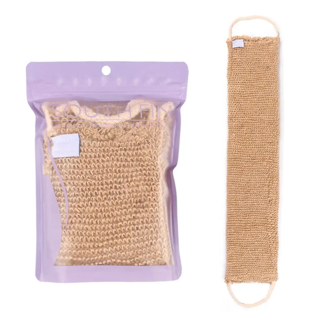 Exfoliating Scrubber Ramie Jute Bath Towel Shower Towel Multifunctional Back Body For Body Cleaning Man Woman