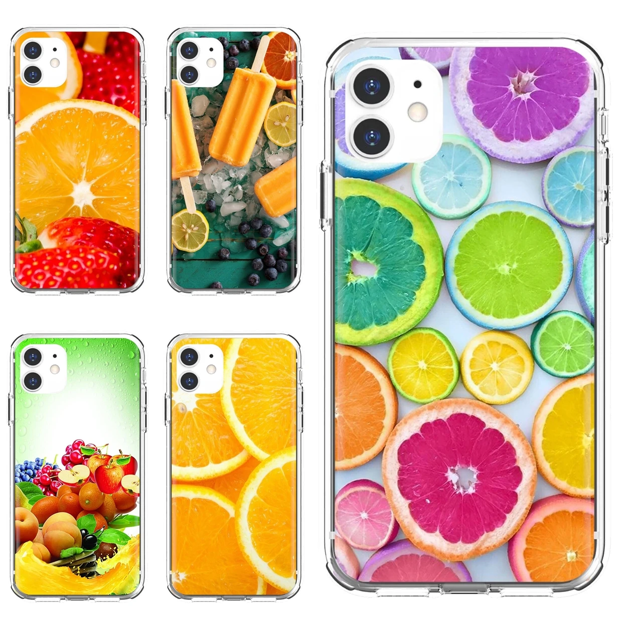 Citrus Fruit Wallpaper Silicone Skin Cover For Iphone 10 11 12 13 Mini Pro 4s 5s Se 5c 6 6s 7 8 X Xr Xs Plus Max Aliexpress