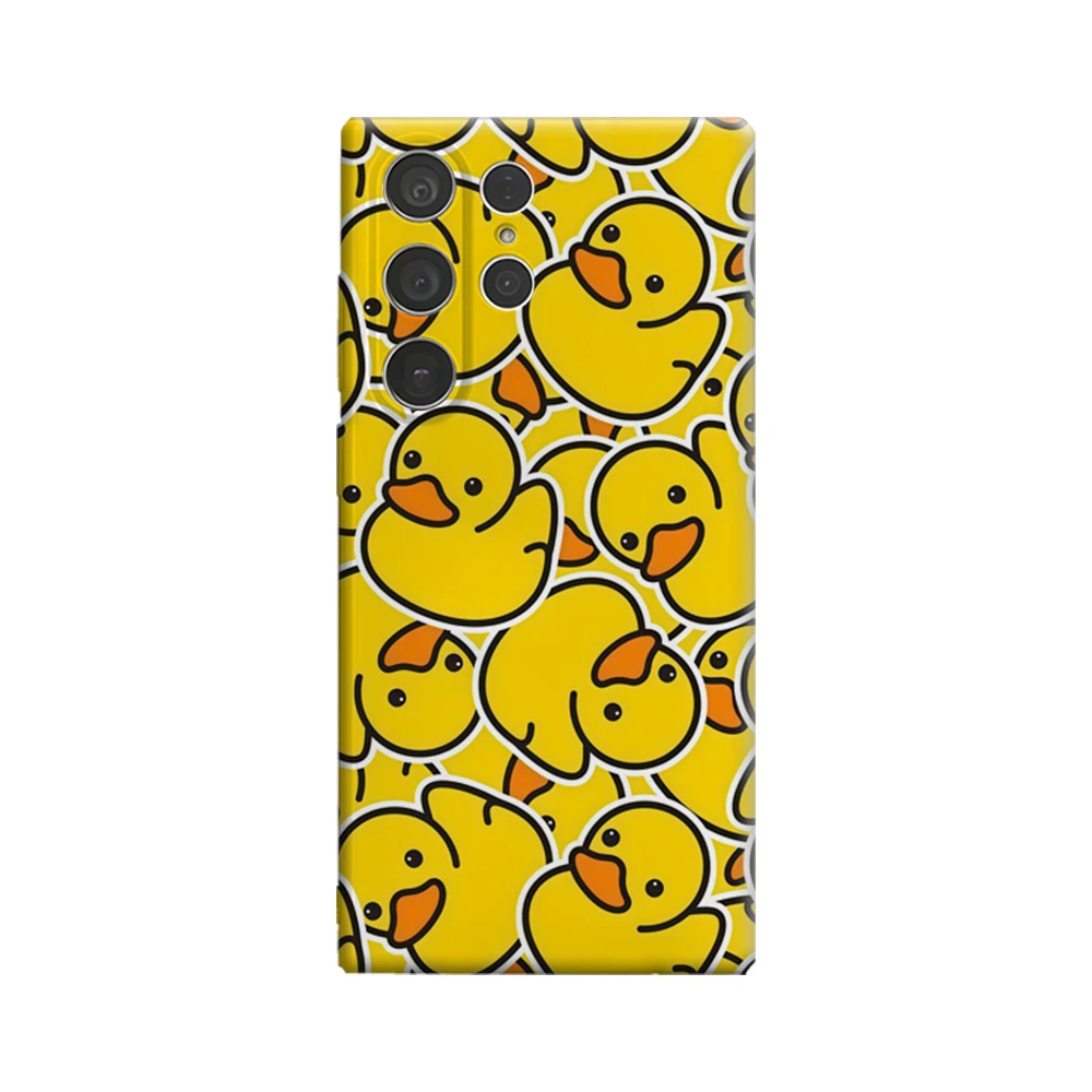 Yellow Rubber Ducks Glossy Double-Layer Phone Case