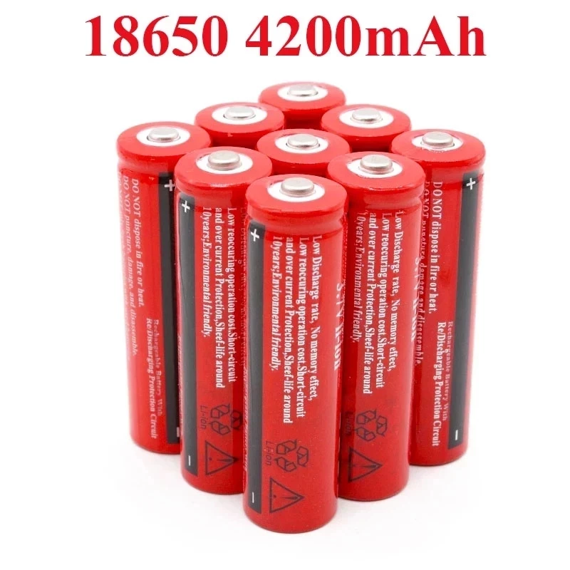18650 Lithium-Batterie 3,7 V Volt 4200 Brc Muslimex Li-Ion Fur Power Bank Taschenlampe Gtl Evrefire