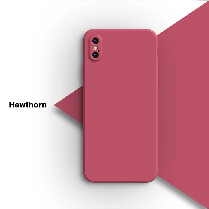 Elegant Liquid Silicone Phone Case with Camera Protection and Soft Flocking Interior