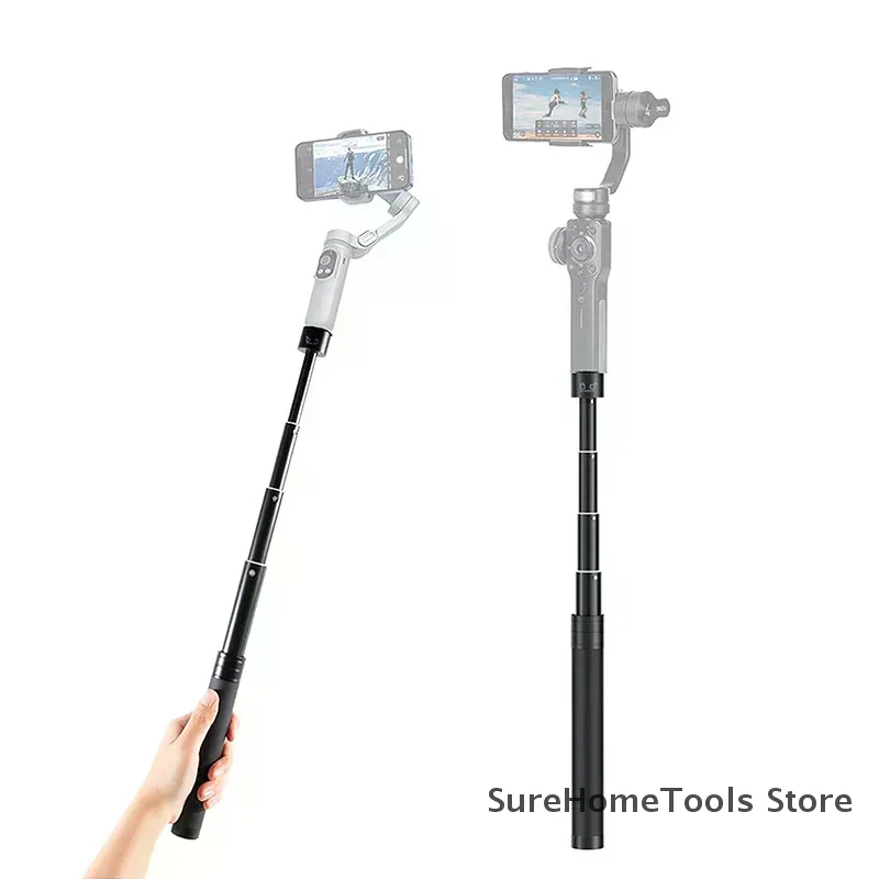 73CM Selfie Stick Portable Adjustable Extension Rod Pole For Action Camera Microphone Stand Camera Stick Monopod