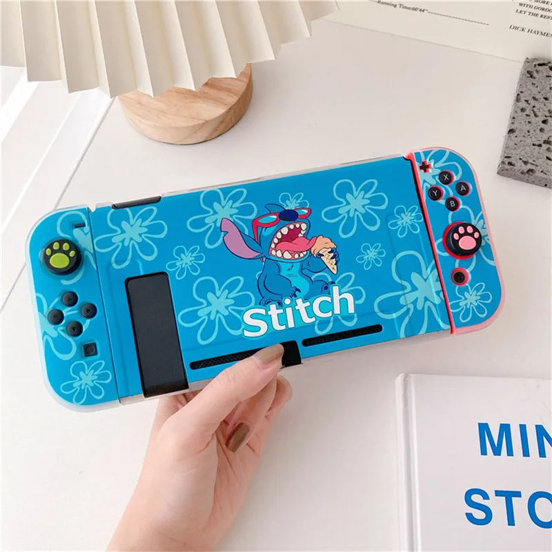 Disney Stitch For Switch Case Shell Protective Split Housing Box