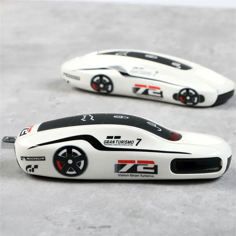 For Porsche 911 981 Cayman Panamera Boxster Carbon Fiber Key Shell Case Fob Bag - Foto 8