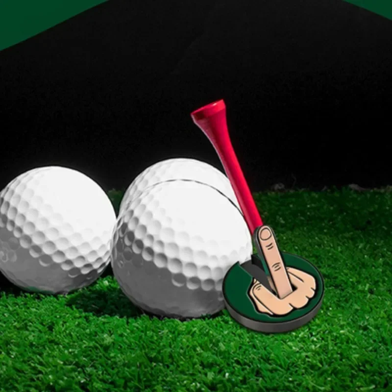 Funny Middle Finger Golfs Ball Marker Golf Hat Clip Marker Magnetic Removable Golf Practice Position Mark Accessorie