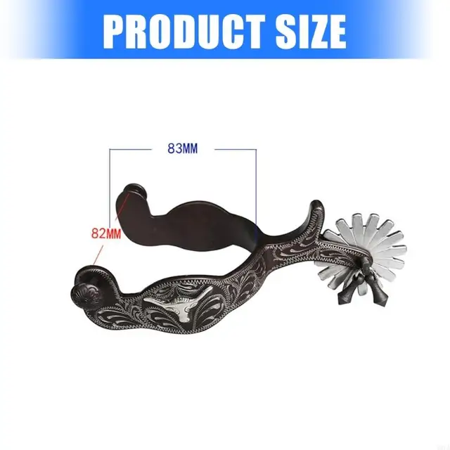 Horse Spur Replacement Metal Western Cowboy Spur Competition Equipment 6