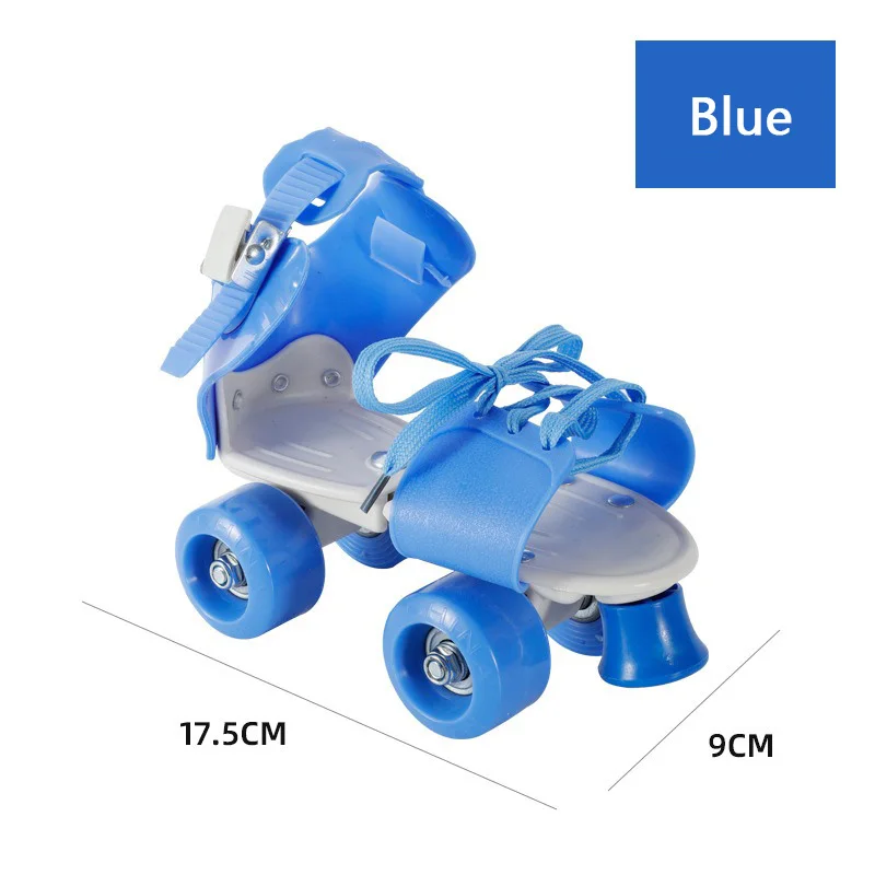 רולר ילדים מחליפת גברים נשים רולר מחליק שורה כפולה ארבעה גלגלים חיצונית בנים בנות מחליקות נעלי אימון מתכווננות