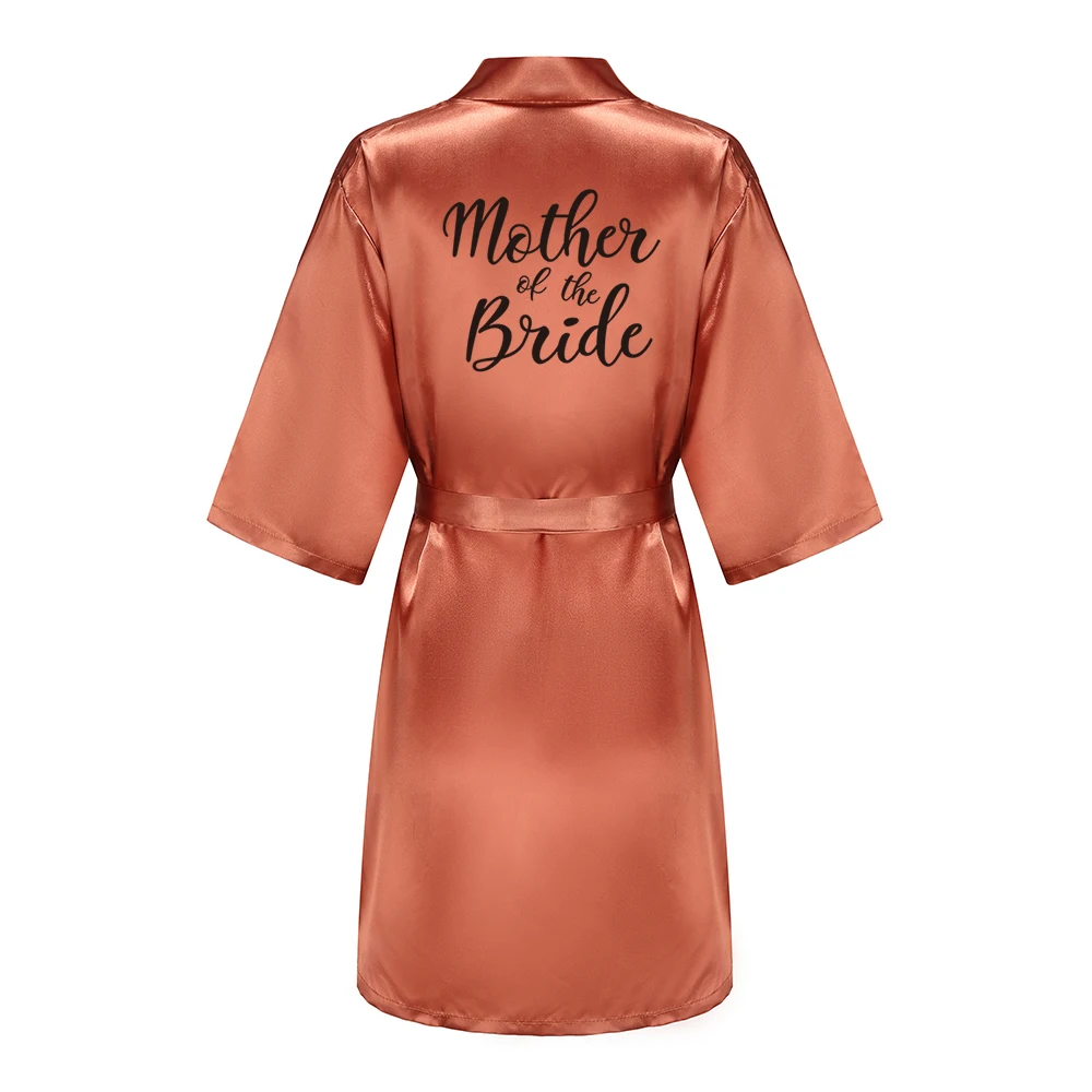 Satin silk robes plus size wedding bathrobe bride bridesmaid mother maid of honor gown women clothing sleepwear satin night robe