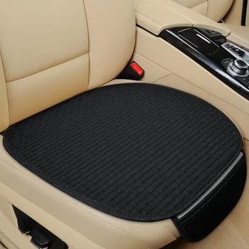 Coprisedile per auto antiscivolo di dimensioni universali seggiolino auto cuscino protettivo per sedile anteriore accessori per auto in tessuto di lino senza schienale