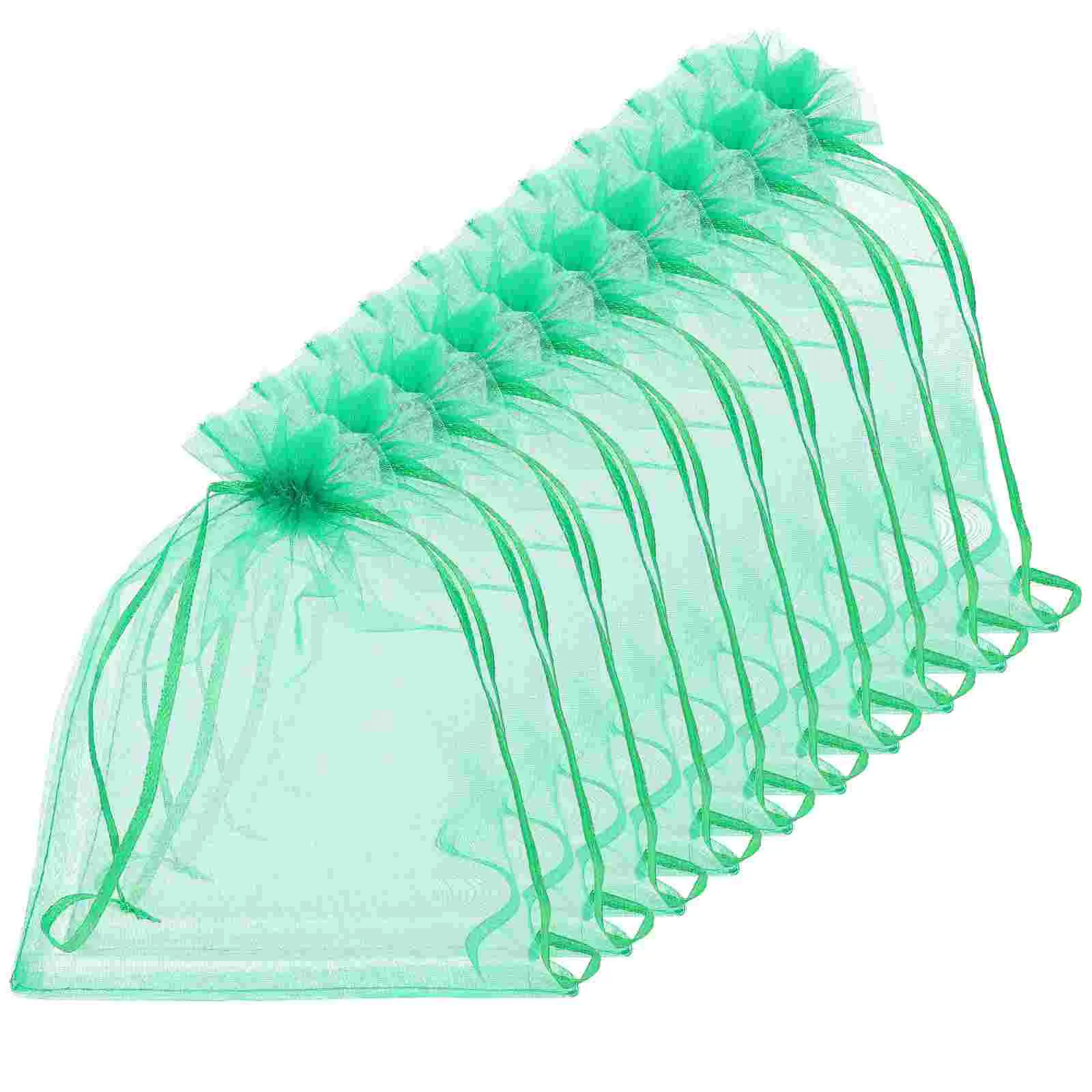 

50 Pcs Fruit Protection Bag Drawstring Net Mesh Netting Vegetable Grille Organza Bags