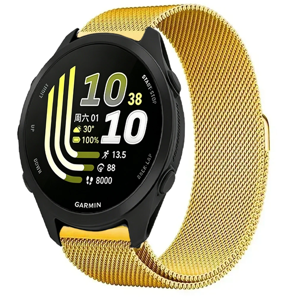 Elegant Magnetic Metal Milanese Loop Bracelet - Universal Fit 22mm & 20mm Strap
