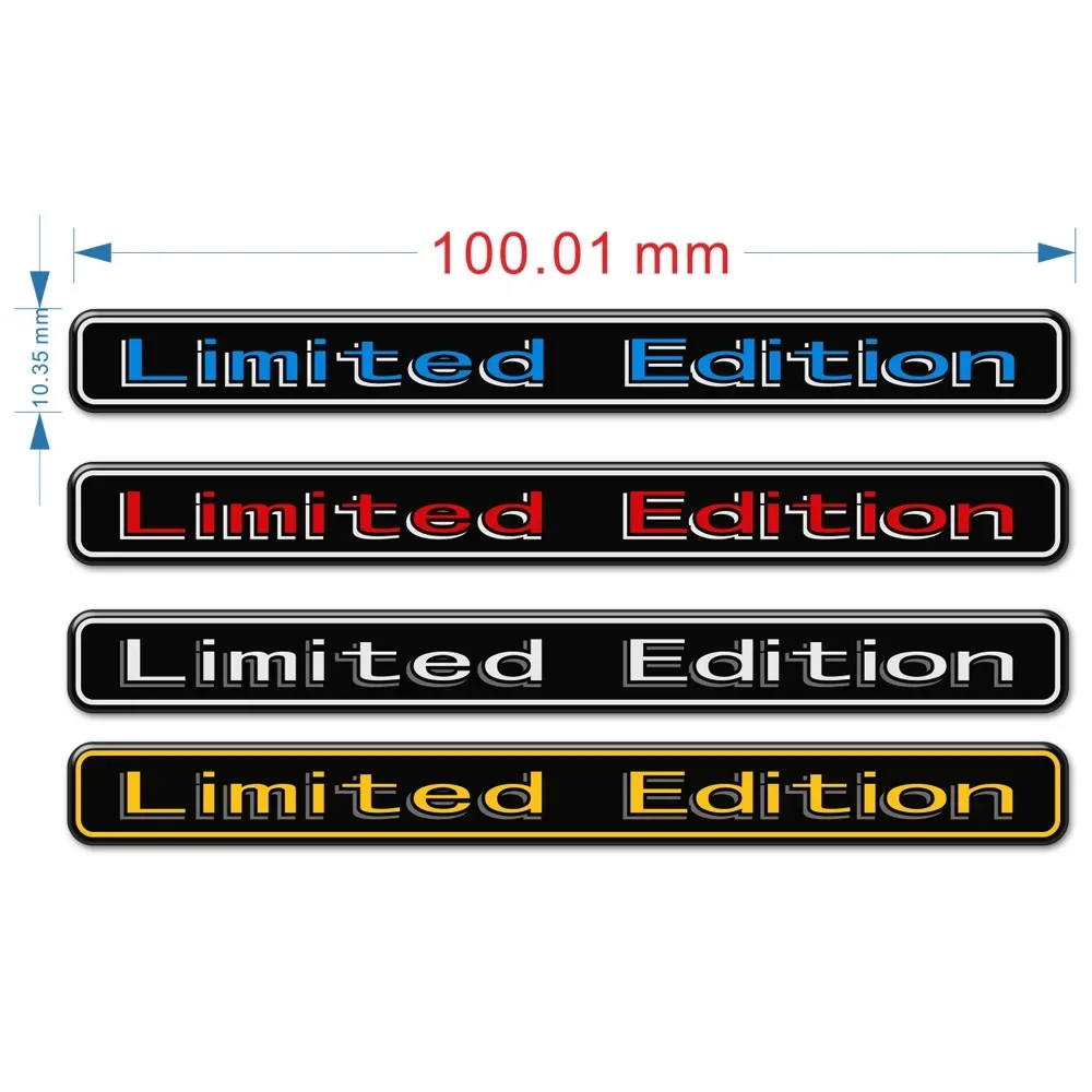 Car Stickers Chrome Limited Edition Emblem Badge Decal For BMW Audi Honda Opel Lada Toyota Chevrolet Hyundai 3D