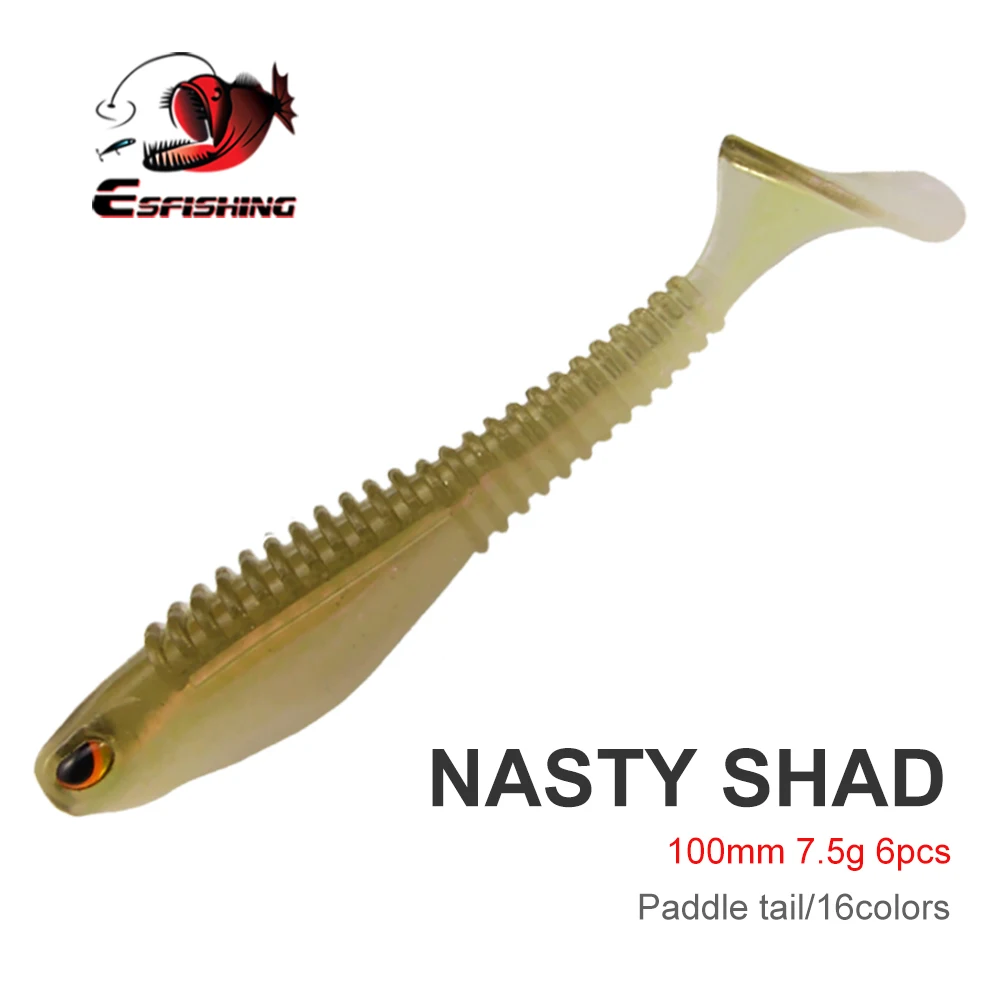 Fishing Lure Soft Bait Silicone Shad Swimbait Esfishing Fishing Lure