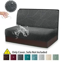 2pcs/Set Water Resistant Leaf Texture Jacquard Stretch RV Dinette Cushions Cover Spandex Soft RV Camper Car Bench Seats Covers 1