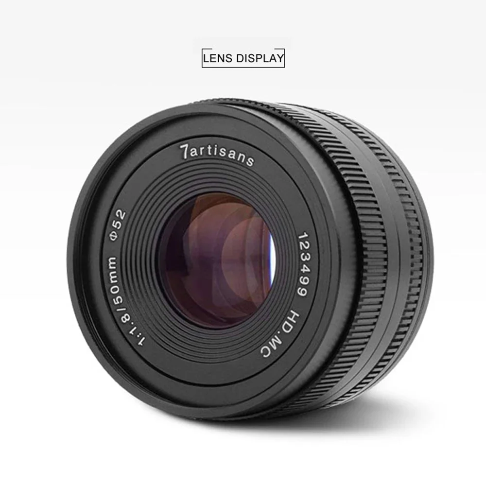 7artisans 50mm F1.8 APS-C Large Aperture Portrait Prime Lens For Sony E Fuji X C