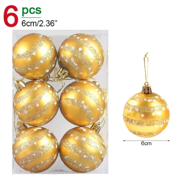 thumbnail image 1 of Venta al por mayor de bolas navideñas galvanizadas, juego de bolas navideñas colgantes para árbol de Navidad, adorno colgante para fiesta de año nuevo, decoración del hogar, 1 of 5