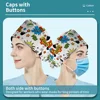 Cartoon Rabbit Pattern Nursing Scrub Hat Unisex 100% Cotton Work Cap Soft Breathable Veterinary Surgery Hat Nursing Accessories 3