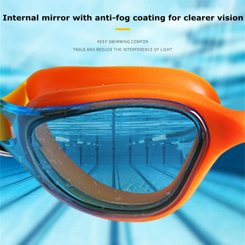 Professional Swimming Goggles Waterproof Anti-Fog UV Protection for Adults Men Women Pool Swim Glasses Water Eyewear Adjustable 4