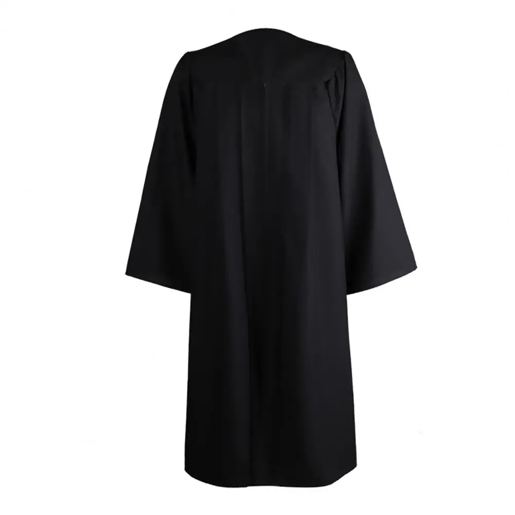 

Popular Academic Dress Set Classic Mortarboard Hat Gown Long Sleeve Matte Loose-fitting Bachelor Cap Robe Soft