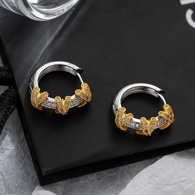 

Light luxury fashion circle hoop earrings for women