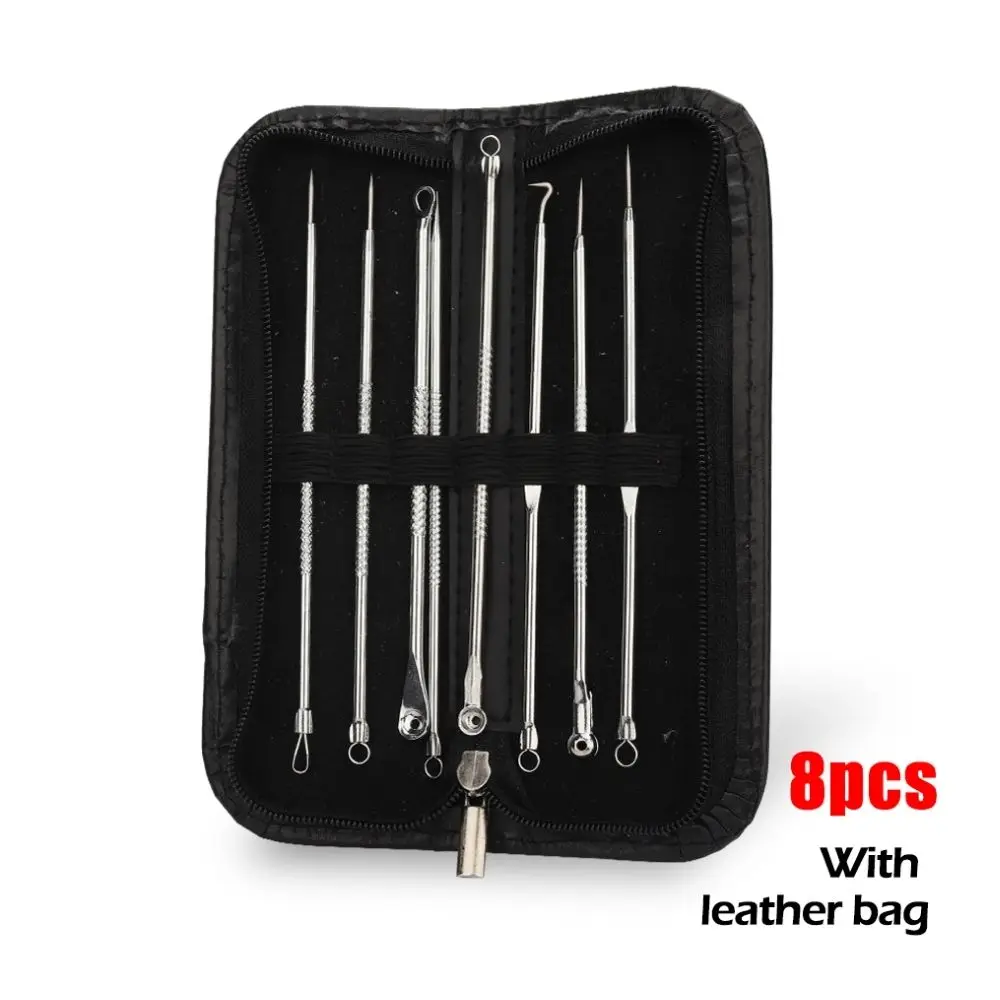 4/5/6/7/8Pcs Blackhead Removal Tool Kit Pimple Acne Blemish Pimple