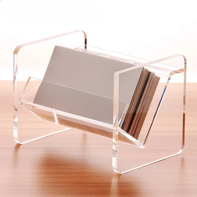 

Transparent Business Card Storage Box, Horizontally Inclined Exposure Case