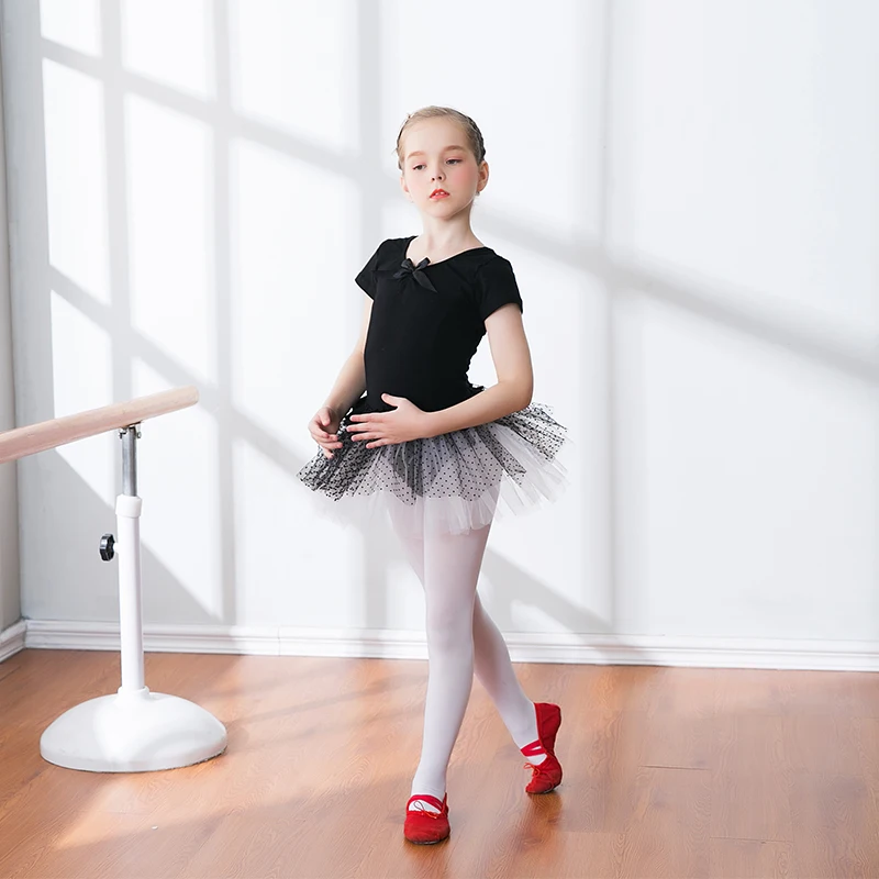 

Children's Short-sleeved Ballet Dance Practice Leotard Puff Skirt Tutu Dress for Girls Gymnastics Performance Costumes C22174