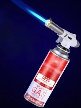 Torch Cooking AutoIgnition Butane Gas Welding-Burner Welding Gas Burner Flame Gas Torch Flame Gun Blow for BBQ Camping Cooking 1