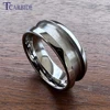Factory Direct Price 4mm 6mm 8mm Tungsten Empty Ring Inlay Style Blanks 2.0/3.0/4.0 Grooves Domed Polished Finish 1