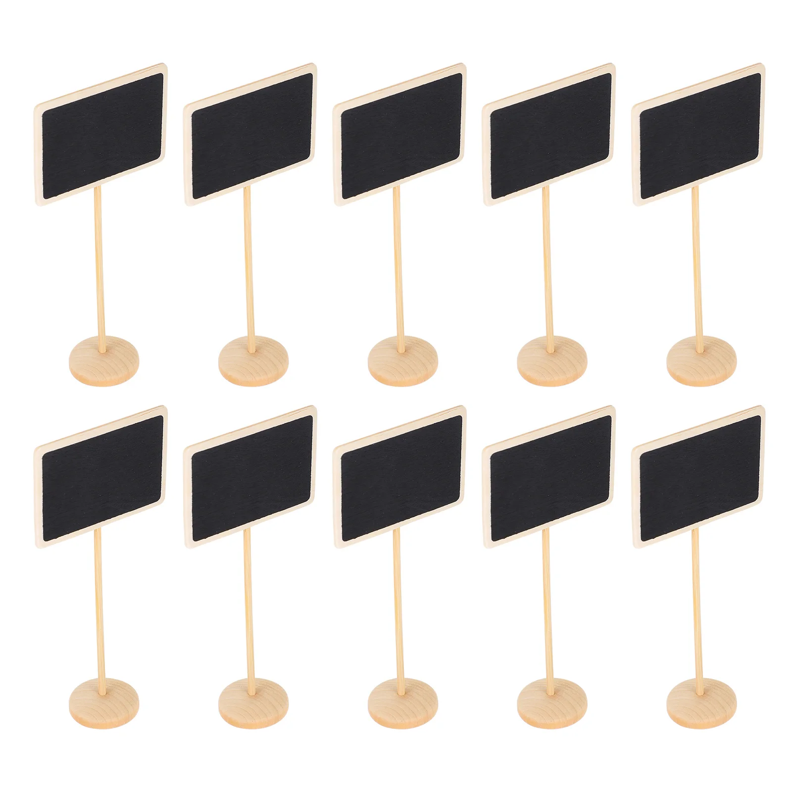 10 Pcs Mini Chalkboard Sign Wooden Message Board Small Blackboard Mini Memo Boards Erasable Tabletop Decor Presentation Supplies