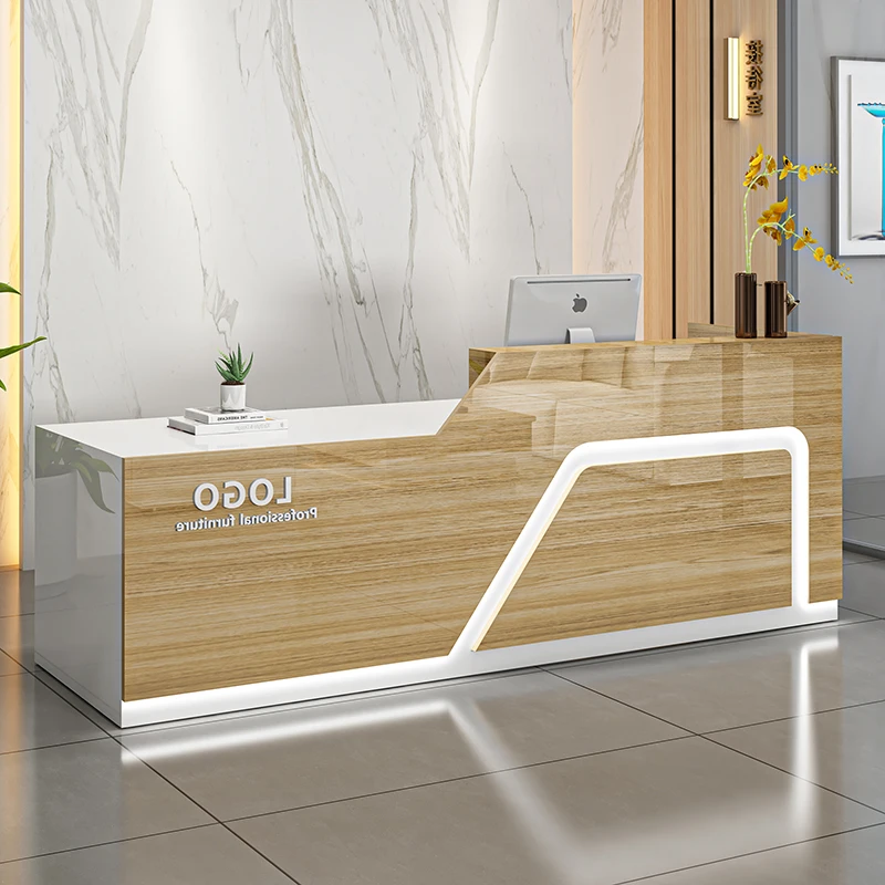 Beauty Salon Barber Reception Desks Store Bar Counter Cashier Counter Desk Commercial Furniture