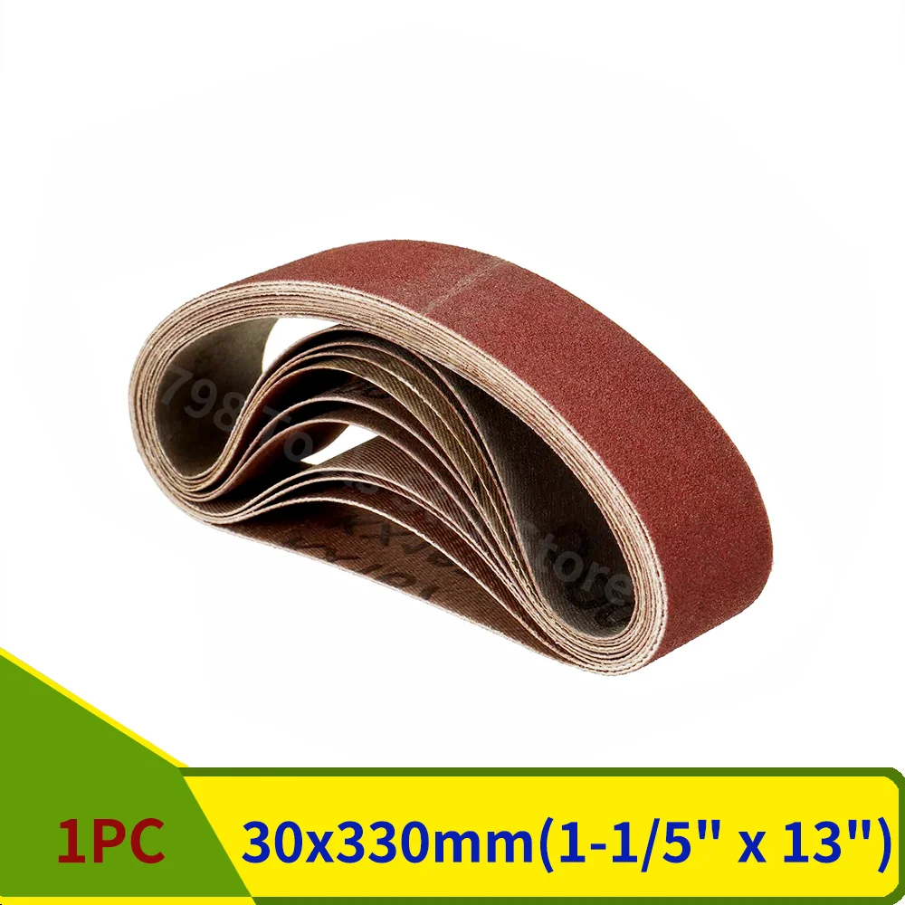 

1 Piece 330*30mm Sanding Belts 40-1000 Grits Wood Soft Metal Polishing Sandpaper Abrasive Bands For Belt Sander Abrasive Tool
