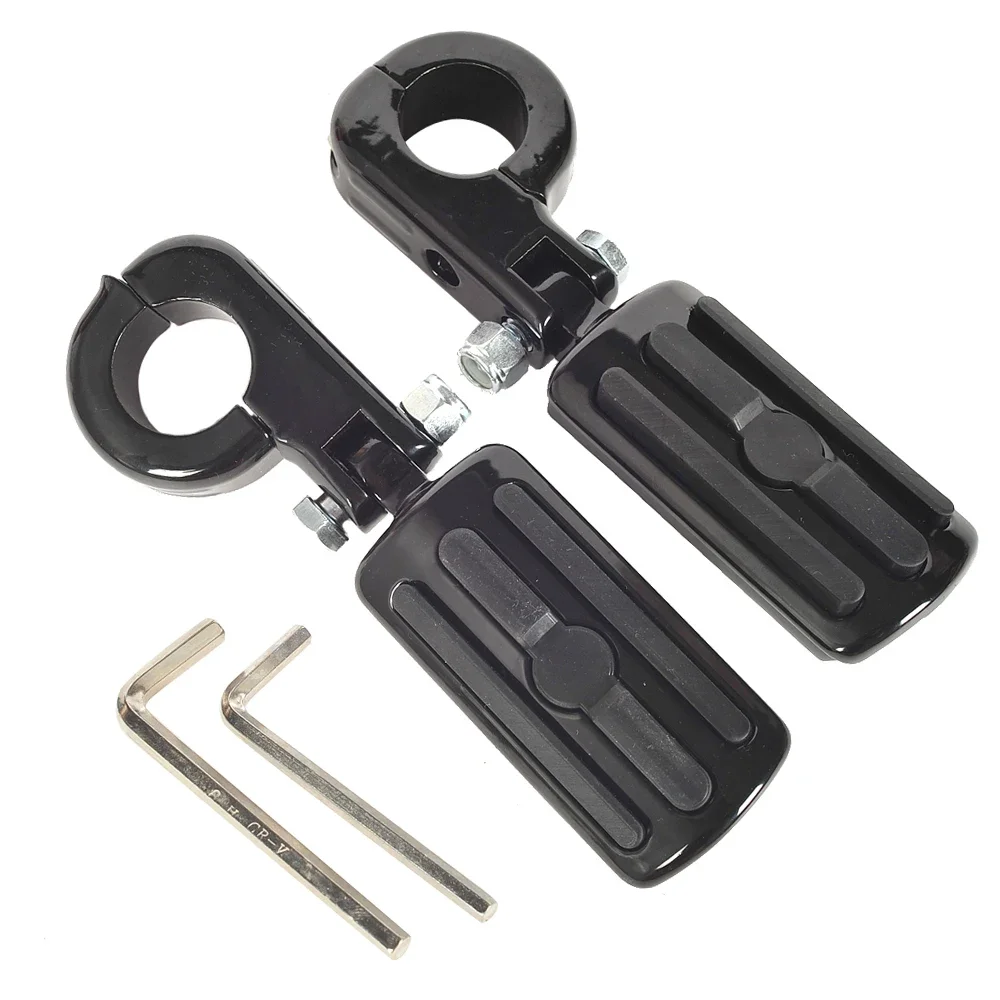 

Highway 32mm Engine Guard Bars Foot Pegs Footrest For Harley Softail Dyna Fatboy