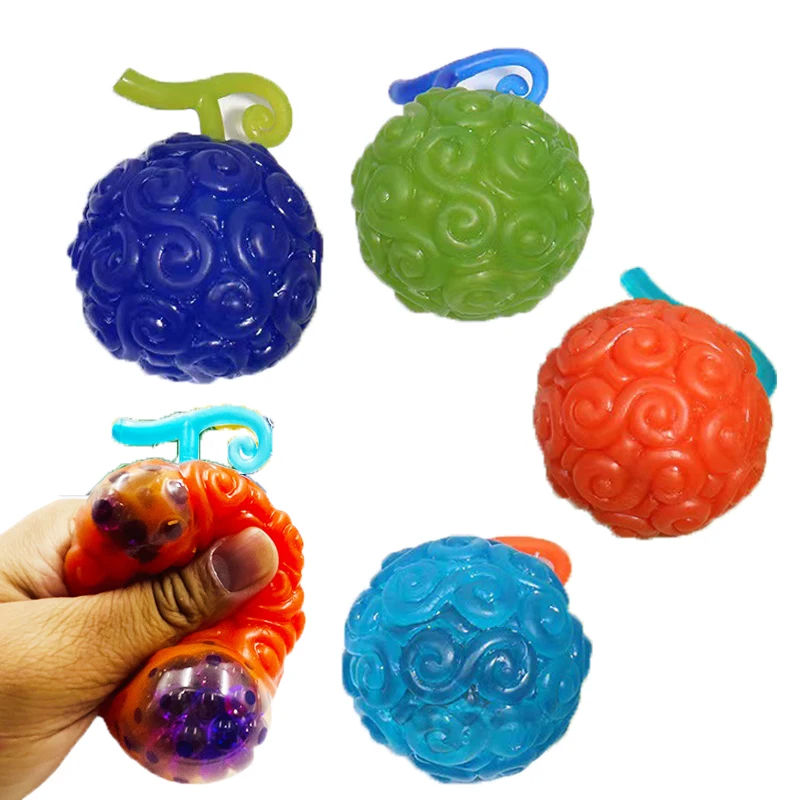 Rufy 1 Pezzo Maledito Diavolo Frutta Squishy Giocattoli Figura Kawaii Squish Relief Spremere Anti Stress Squishy Palla Uva Spremere Giocattolo