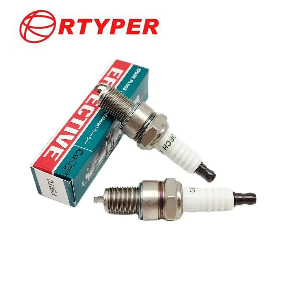 2 Pezzi F6RTC Candela Auto di Accensione, Sostituire per Decespugliatore Moto Tagliaerba, per RN9YC RN10YC RN11YC/3047/W20EPR-U/7131/BPR6ES 7995/WR6DC 7900/WR7DC/MTD 951-10292 751-10292 131-039, OEM