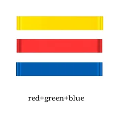 Portable Resistance Bands for Fitness and Strength Training (Yellow-Red-Blue)