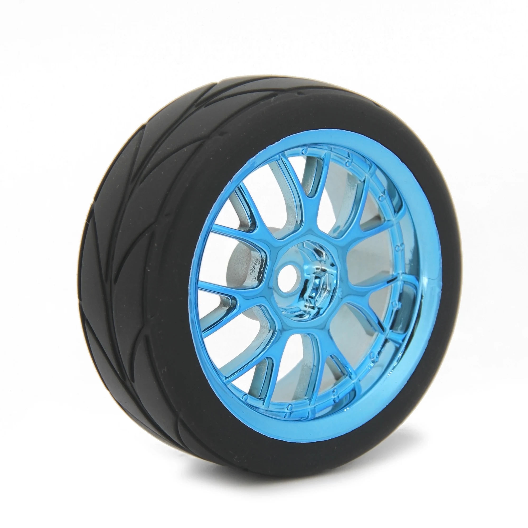 Pneus RC 1/10 65mm Hex 12mm - 4PCS Noir ou Pneus Seuls