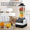 4500W Blender Professional Fruit Food Processor Commercial Grade Timer Ice Smoothies Blenders Ice Smoothies Durable Blenders 2