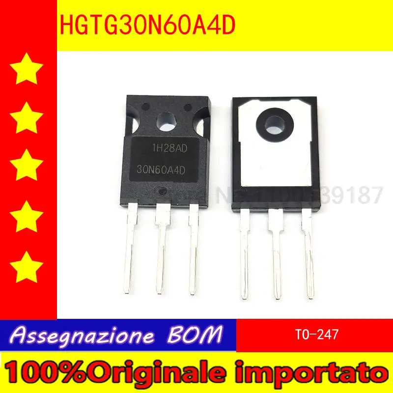 

1 шт./лот HGTG30N60A4D HGTG30N60 30N60A4D TO-247 IGBT обычно используется в электрическом сварочном аппарате 600 в 75 а